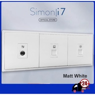 Simon i7 Series Switch  / Switches & Socket Outlet (MATT WHITE)