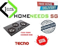 Tecno T 333TGSV Cooker Hob  Tempered Glass With Safety Valve  Free Delivery