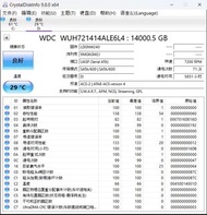 WD 14TB 3.5吋硬碟 “低通電時間”, “良好健康狀態”