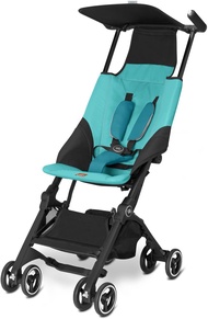 gb Pockit Ultra Compact Lightweight Kids Children Child Travel Stroller, Capri Blue. WORLD'S SMALLEST FOLDING STROLLER