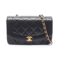 【二手】香奈兒 (Chanel) CHANEL 絎縫 Diana 翻蓋單肩背包 A01164 黑色羊皮（綿羊皮）絎縫 Diana 鏈條肩背包 女士