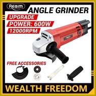 ✢ ✟ ♀ 【REAIM】Angle Grinder Tool barina and grinder and drill set 600W power tool