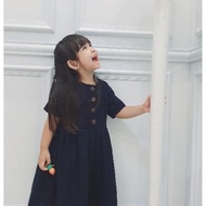 Terbaru Button Dress Korean Style | Dress Casual Anak | Dress Casual