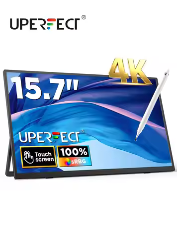 UPERFECT 4K Portable Touch Monitor 15.7" 3840 * 2160 UHD w/USB-C HDMI Laptop Display 1200:1 100% RGB