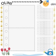 OLINI A7 Binder Pages, 6-Ring  Card Protector Sleeves, A7 Binder Refill