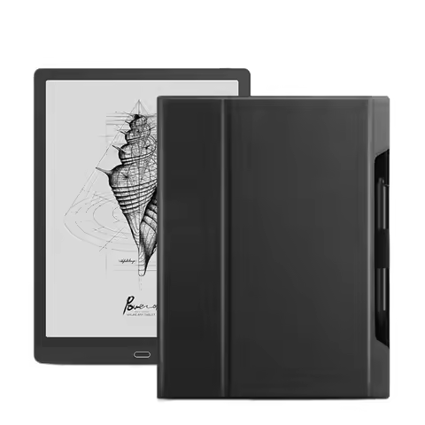 Foldable E-Reader Case Paste Type Wear-resistant Back Cover Anti-fall Leather Protective Shell for O