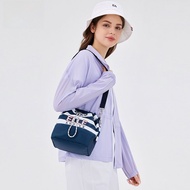 ELLE Active | กระเป๋าสะพายข้างลายทางสปอร์ต ELLE Active กระเป๋าสะพายข้างผ้าลายทางแบบแยกส่วนสำหรับผู้ห