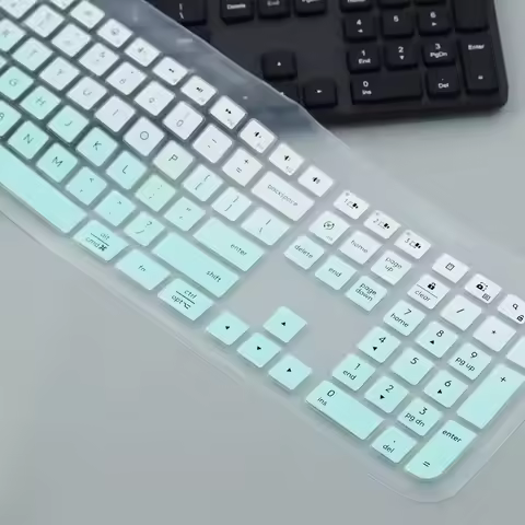 Dustproof Waterproof Silicone Keyboard Cover Protector Skin Film For Logitech K950 MK950 Wireless Bl