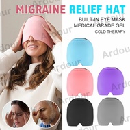 Ice Headache Migraine Relief Hat Cold Therapy Migraine Relief Strechable Ice Pack Eye Mask Head Cap