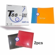 Rubber Rubber Bet/ Pingpong Bat/ Pimpong/ Pair of Table Tennis/ SANWEI T88 - III Original