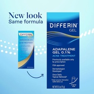 Differin Acne Treatment Gel 0.1% Adapalene 15g Retinoid Face Gel for Sensitive Skin 30 Day Supply Ge