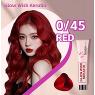 【Glow Wish Keratin】Red Hair Color with Oxidant (0/45 Hair Color )