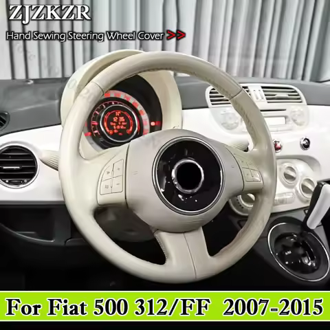 For Fiat 500 312/FF 2007-2015 2014 2013 Hand Stitched Anti-Slip Microfiber Leather Custom Fit Car Ln