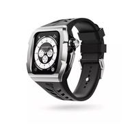 【Y24】Apple Watch Ultra 49mm 不鏽鋼防水保護殼 WC-XINYI49-BK-SL  銀錶殼/黑錶帶