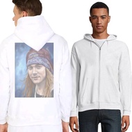 AXL Rose GNR Hoodie Cotton Fleece Material | Pullover & Zipper Hoodie White