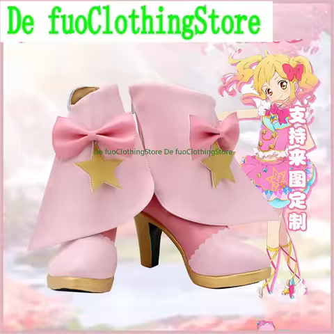 Aikatsu Nijino Yume Cosplay Shoes Boots Game Anime Party Halloween Chritmas DefuoClothing Shoes Stor