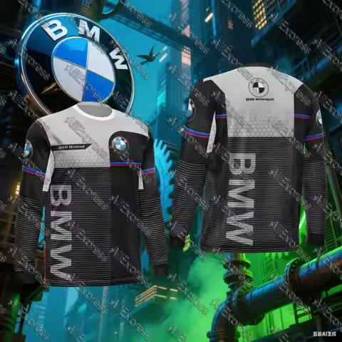 BMW T-shirt Summer BMW Gs One World Riding Jersey Men's Long-sleeved T-shirt Sweat-absorbing Breatha