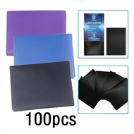 100PCS 23-Wire Thick Orange Grain Frosted Card Sleeves 66x91mm Waterproof Matte Card Protector