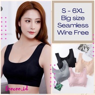 A026 BRA SEAMLESS BIG SIZE JUMBO ICE SILK TANPA KAWAT BH ZERO FEEL