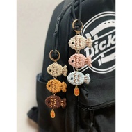 Wool Crochet Mini Taiyaki Pendant Hand-Knitted Beautiful Meaning Gift DIY Material Package Keychain