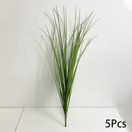 yueanmy 5 Bundles Home Decor Onion Grass 60cm Flower Arrangement Plastic Grass Plants Artificial Wheat Grass Faux