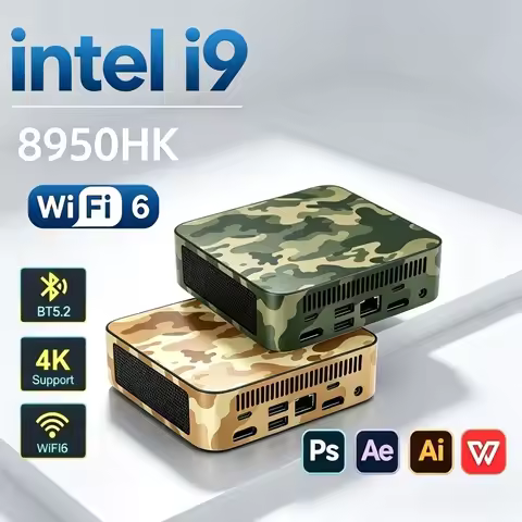 High-Performance Intel Core i9 8950HK Mini PC Gaming RAM 16GB M.2 SSD 1TB 2TB Portable Computer BT5.