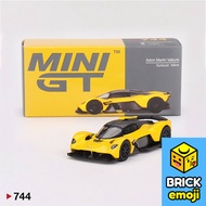 Mini GT 744 Aston Martin Valkyrie Sunburst Yellow 1/64 Đồ chơi mô hình xe hơi