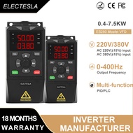 0.4KW อินเวอร์เตอร์ VFD ไดรฟ์ความถี่ตัวแปรเวคเตอร์7.5KW เดียว/สามเฟส220V 380V Modbus มอเตอร์ตัวควบคุ