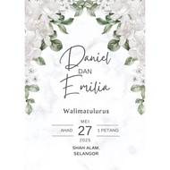 Video Kad Kahwin Digital: DSIGN 12 -E-Kad Video Undangan Perkahwinan/ Pertunangan/ DLL - E-Card Wedd