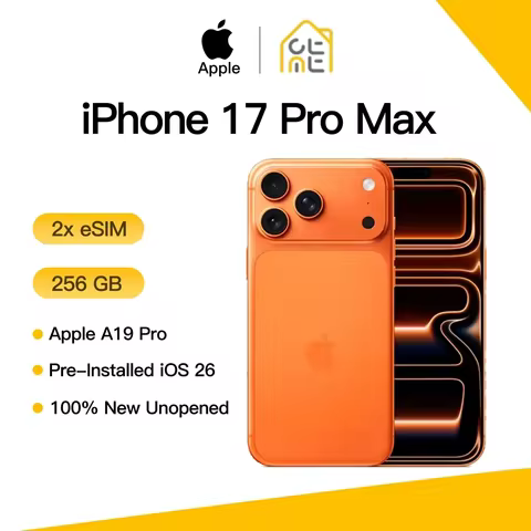 Apple iPhone 17 Pro Max Original Fully Unlocked eSIM 120Hz 6.9" Super Retina XDR OLED A19 Pro Chip T