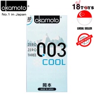 OKAMOTO 003 Cool 10s condoms Male use Super Cool and Thin Sex toys adult health Menthol Lubricants