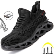 2025 Men Work Shoes Lightweight Work Safety Boots Indestructible Work Shoes Men's Safety Shoes Footw