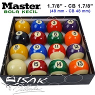 Master Ball Set - Bola Kecil 1.78 CB 1.78 Billiard Pool Meja