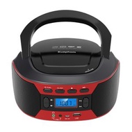 全城熱賣 - 帶有藍牙、FM 收音機的便攜式 CD 播放器音箱、帶有 AUX/USB 播放功能的音箱和耳機插孔帶立體聲揚聲器的家用 CD 播放器