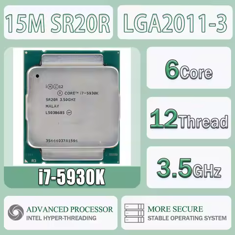 Intel Core I7-5930K 3.50GHz 6 Cores 12 Thread 15M I7 5930K CPU Processor I75930K Package LGA2011-3