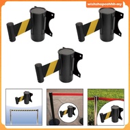 [WishshopeehhhMY] Retractable Belt Barrier Wall Mount Queue Line Divider for Hotel Stadium