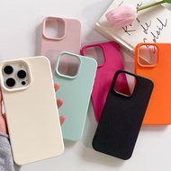 Fashionable iPhone Case Soft Silicone Leather Candy Luxury Phone Case Suitable for iPhone 16 15 14 1