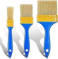3 Pack Paint Brushes Set, 25mm/50mm/76mm Multi-Size, BPA-Free Plastic Handle, for Priming Painting V
