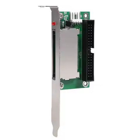 AED7-40-Pin Cf Compact To 3.5 Ide Converter Adapter Pci Bracket Back Panel
