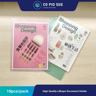 COPIOSUS A4 PVC L Shape Holder/PVC L Shape File Keeper Assignments Worksheet School Office Documents