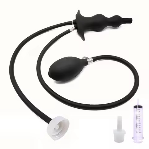 New Bidet Inflatable Balloon Enema Injection Nozzle Silicone Cleaner Inflatable Detachable Airbag Cl