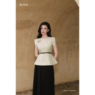 RUZA women's short-sleeved shirt, luxurious and elegant office fashion ANF356