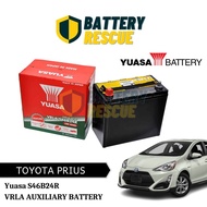 ✵Installation Available Yuasa VRLA S46B24R Auxiliary Battery - Hybrid Car Battery - TOYOTA PRIUS C L