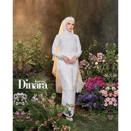 (PRELOVE) Baju Bride Hijabista Hub Dinara Kurung OFF WHITE Baju Pengantin L