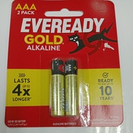 AAA Eveready gold alkaline batteries