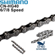 SHIMANO HG40 6-7-8 layer sports bike chain, genuine SHIMANO CN-HG40 no box bicycle chain, Shimano 6/