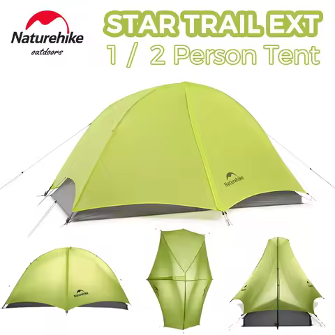 Naturehike Star Trail EXT Hiking Tent 1 2 Person Tent 10D Nylon Ultralight Camping Backpacking Trekk