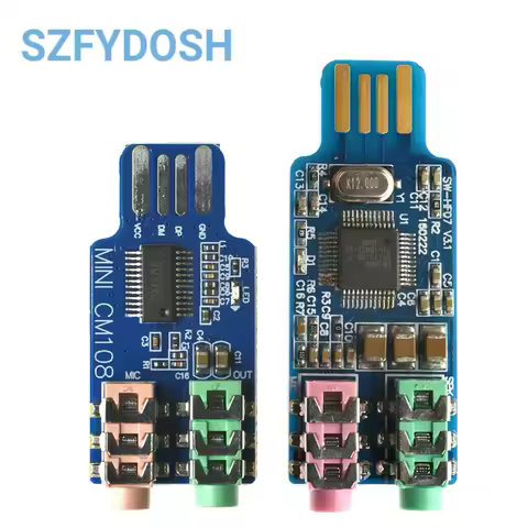 Driveless USB sound card Computer external sound card module Laptop sound card CM108 USB sound card 