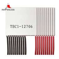 10Pcs Elements Peltier TEC1-12706 Thermoelectric Peltier Module 12706 TEC 12V 4.5A DIY Cooler Peltie