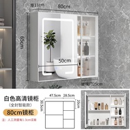 Mu Case Bathroom Mirror Cabinet Separate Wall-Mounted Alumimum Mirror Cabinet Toilet Bathroom Mirror with Shelf Storage Mirror Box